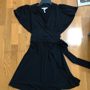 BCBGeneration Black Wrap Dress S